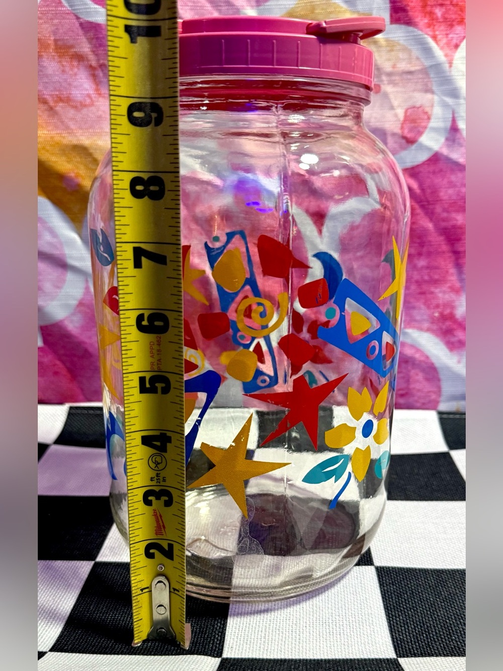 Vintage Anchor Hocking Sun Tea Jar Celestial  Sun Moon Stars